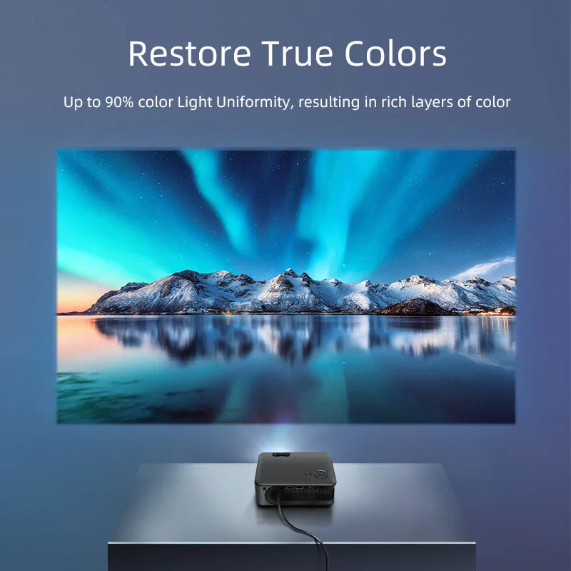 A30 MINI Projector Portable Home Theater Laser Smart TV Beamer 3D Cinema LED Videoprojector for 1080P 4K Movie via HD Port