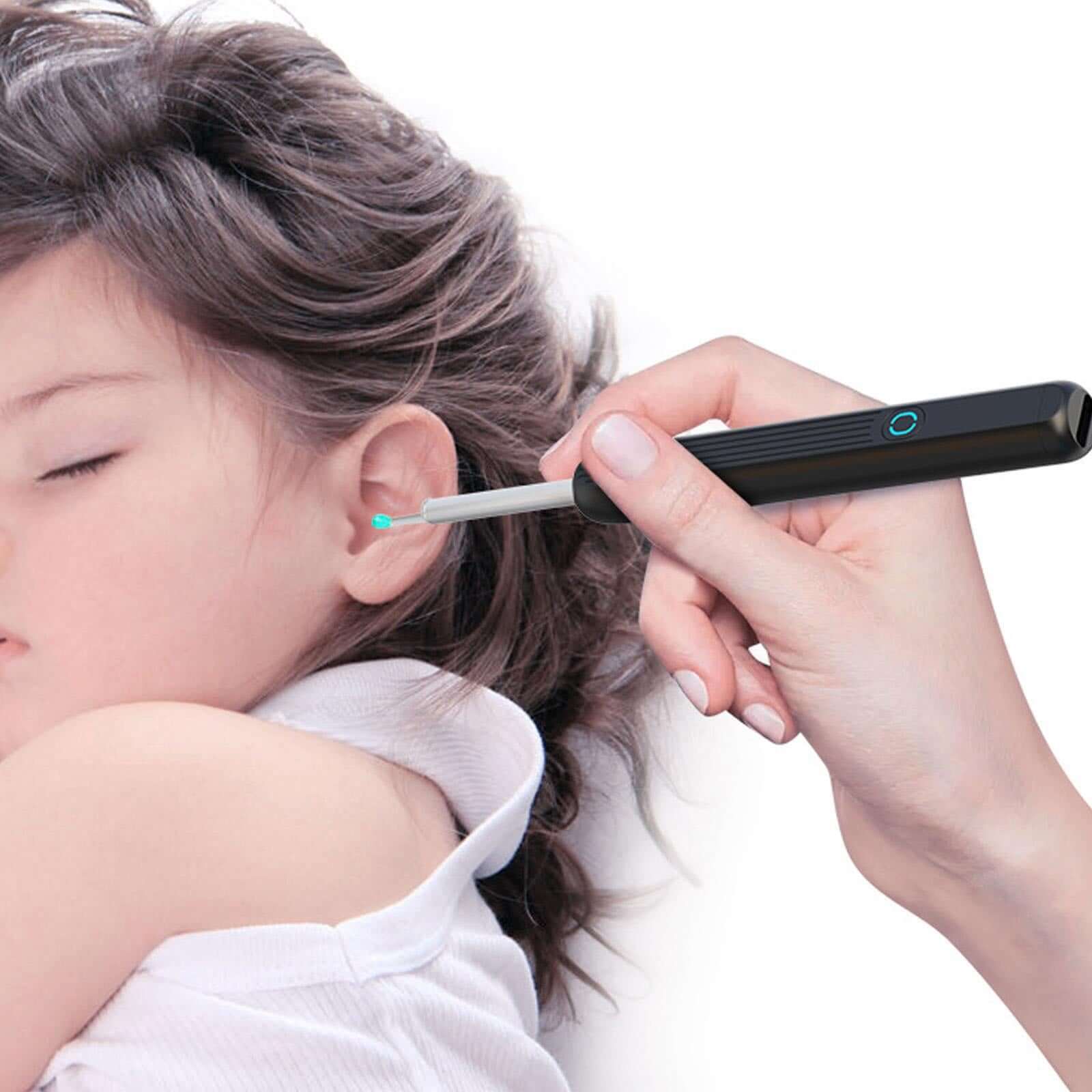 1PC Wireless Smart Visual Ear Cleaner Wax Removal Tool Sticks Otoscope Endoscope IP67 Ear Picking Stick Mini Camera Health Care