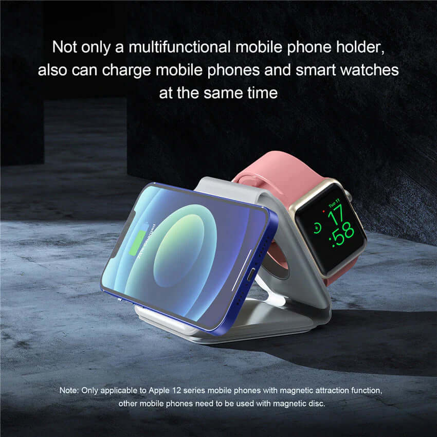 65W 3 in 1 Foldable Magnetic Wireless Charger - Elevate Your Charging Experience for iPhone 14 13 12 Pro XS X, AirPods Pro, and Apple Watch! 🚀⚡