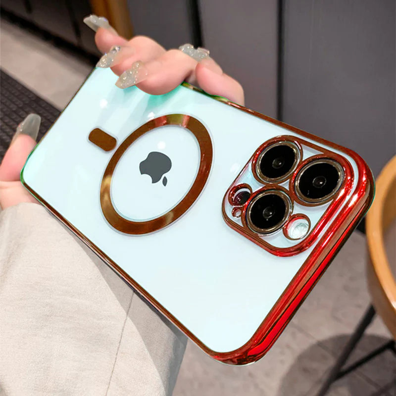 🌟 Elevate Your iPhone Experience: Luxury Clear Magnetic Magsafe Case for iPhone 14, 13, 12, 11 Pro Max, X, XR, XS, 8 Plus - Stylish Soft Silicone Cover with Seamless Wireless Charging 📱✨