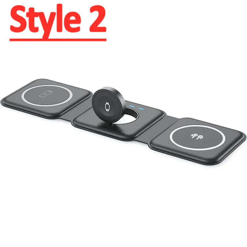 65W 3 in 1 Foldable Magnetic Wireless Charger - Elevate Your Charging Experience for iPhone 14 13 12 Pro XS X, AirPods Pro, and Apple Watch! 🚀⚡