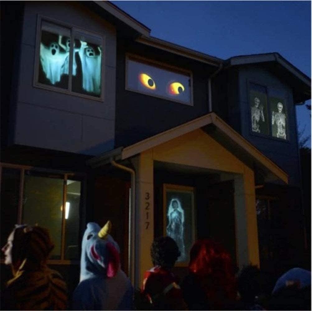 Halloween Holographic Projection Window Wonderland Projector: Transform Your Holidays – A Spectacular Holiday Light Gift!
