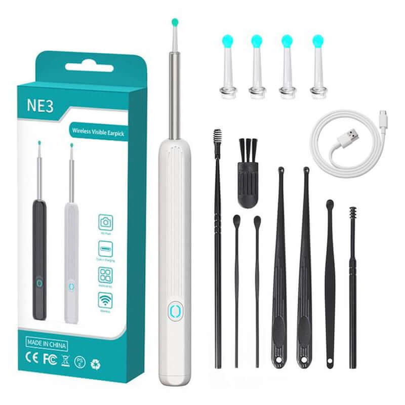 1PC Wireless Smart Visual Ear Cleaner Wax Removal Tool Sticks Otoscope Endoscope IP67 Ear Picking Stick Mini Camera Health Care
