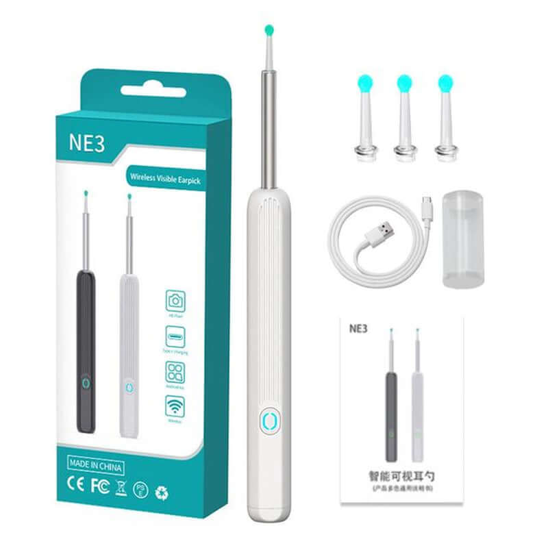 1PC Wireless Smart Visual Ear Cleaner Wax Removal Tool Sticks Otoscope Endoscope IP67 Ear Picking Stick Mini Camera Health Care