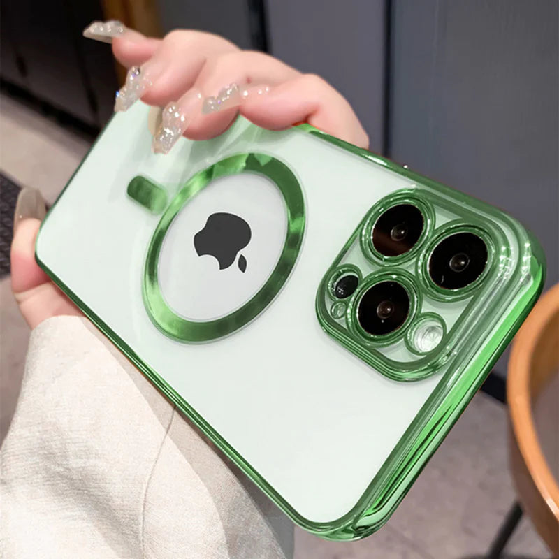 🌟 Elevate Your iPhone Experience: Luxury Clear Magnetic Magsafe Case for iPhone 14, 13, 12, 11 Pro Max, X, XR, XS, 8 Plus - Stylish Soft Silicone Cover with Seamless Wireless Charging 📱✨