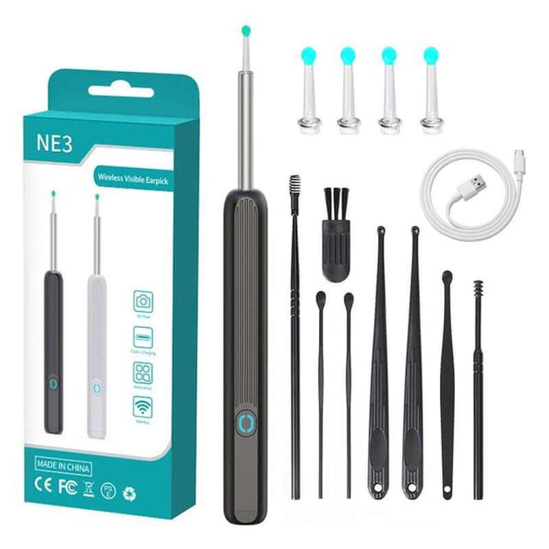 1PC Wireless Smart Visual Ear Cleaner Wax Removal Tool Sticks Otoscope Endoscope IP67 Ear Picking Stick Mini Camera Health Care