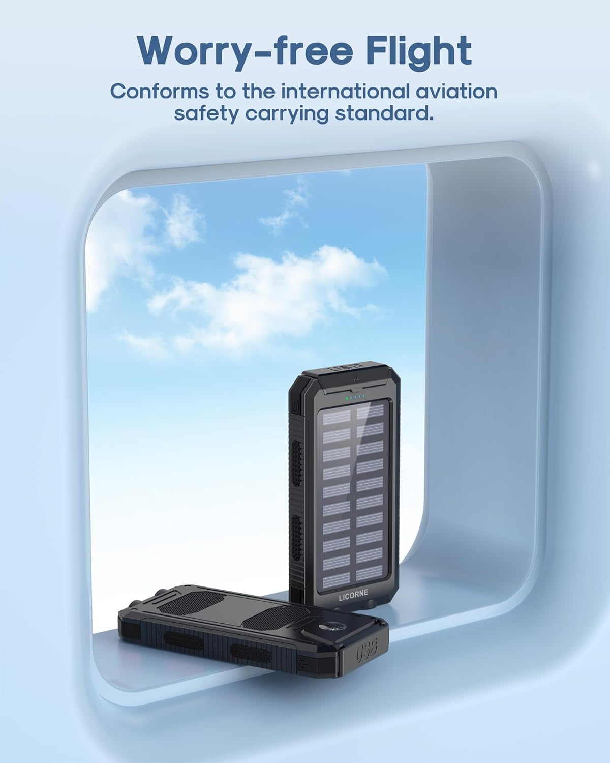 Solar Charger Power Bank - 30000mAh Fast Charging Portable Solar Phone Battery Panel Charger 🌞⚡