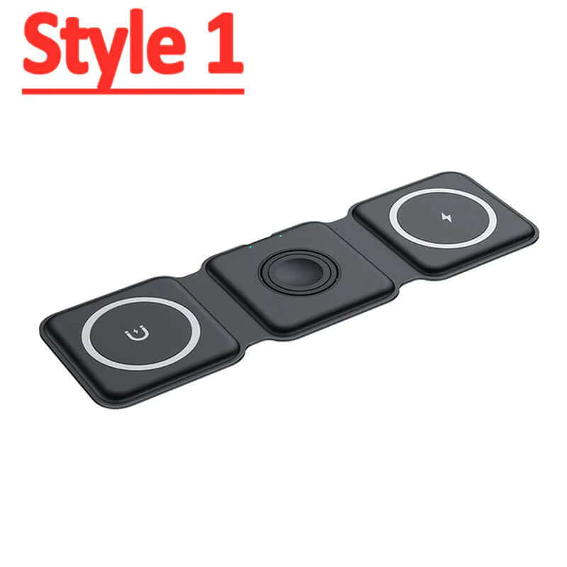 65W 3 in 1 Foldable Magnetic Wireless Charger - Elevate Your Charging Experience for iPhone 14 13 12 Pro XS X, AirPods Pro, and Apple Watch! 🚀⚡