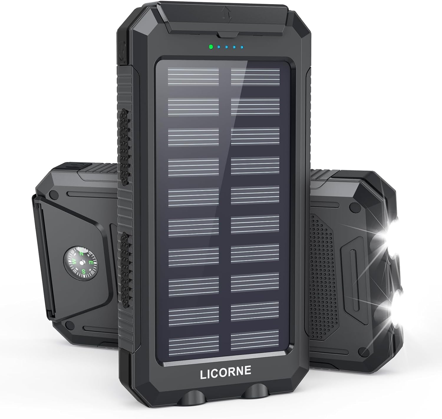 Solar Charger Power Bank - 30000mAh Fast Charging Portable Solar Phone Battery Panel Charger 🌞⚡