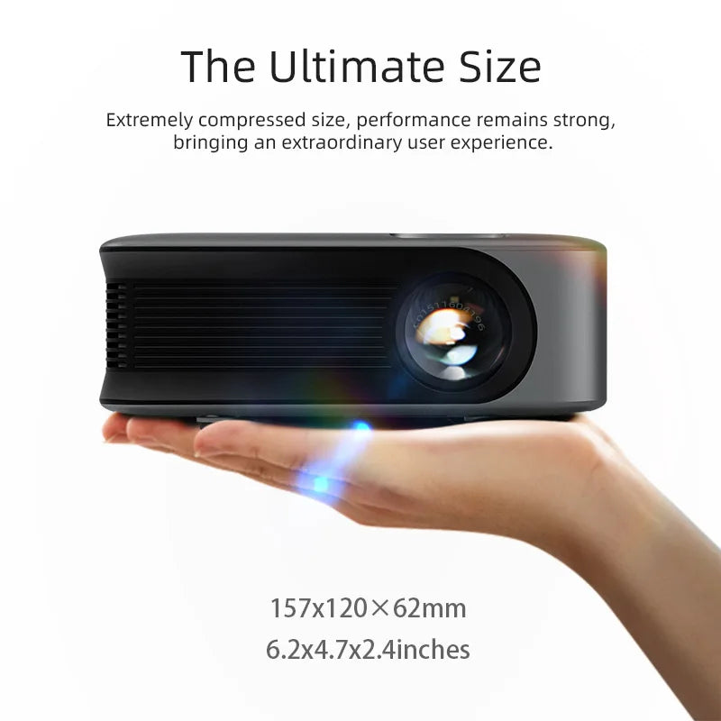 A30 MINI Projector Portable Home Theater Laser Smart TV Beamer 3D Cinema LED Videoprojector for 1080P 4K Movie via HD Port