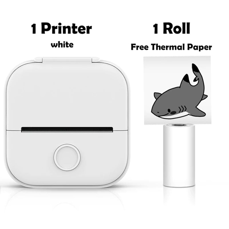 T02 Portable Mini Wireless Thermal Pocket Printer - Ideal for DIY and Journal Stickers