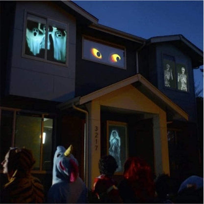 Halloween Holographic Projection Window Wonderland Projector: Transform Your Holidays – A Spectacular Holiday Light Gift!