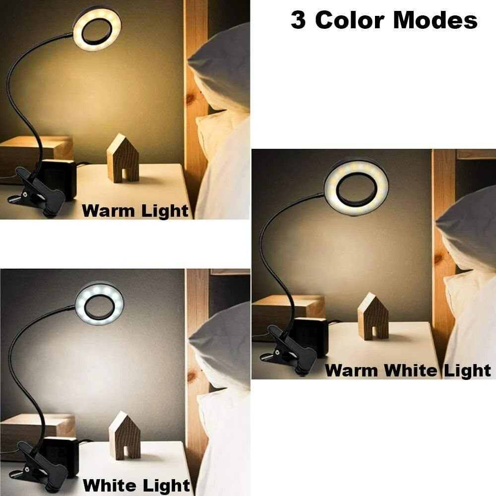 Versatile Multi-Color Modes LED Desk Light - Ideal for Live Streaming, Social media, Reading, Bedside, and Work