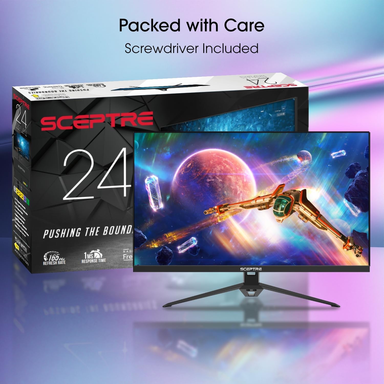 IPS 24" 165Hz Gaming Monitor - Immerse Yourself in Full HD Gaming Bliss with Freesync, Eye Care, and More!