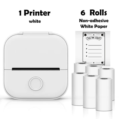 T02 Portable Mini Wireless Thermal Pocket Printer - Ideal for DIY and Journal Stickers