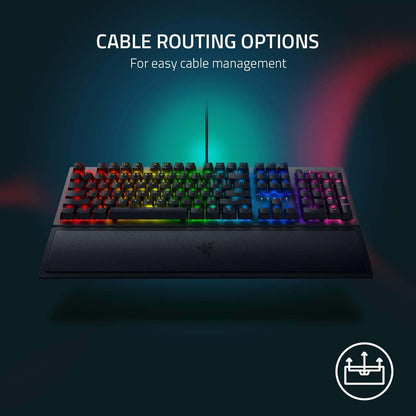 Blackwidow V3 Mechanical Gaming Keyboard: Green Mechanical Switches - Tactile & Clicky - Chroma RGB Lighting - Compact Form Factor - Programmable Macro Functionality - Classic Black