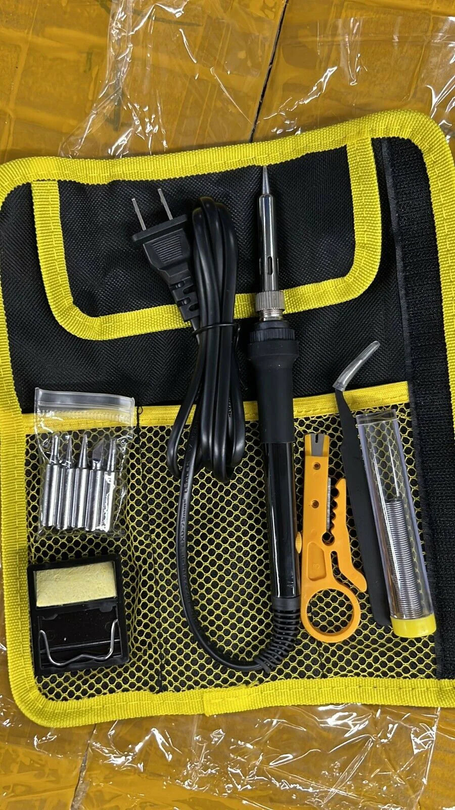 Electric Soldering Iron Kit - Achieve Precision with our Spectacular 60W 110V Adjustable Temperature Welding Gun Tool Set