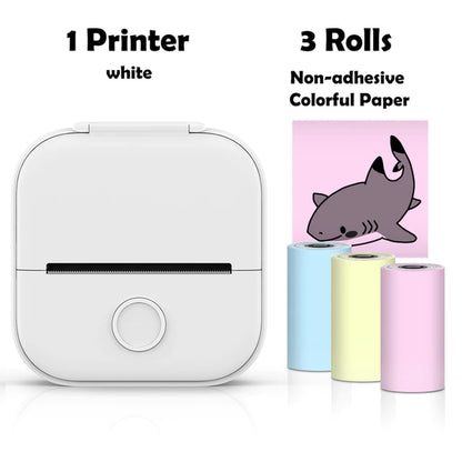 T02 Portable Mini Wireless Thermal Pocket Printer - Ideal for DIY and Journal Stickers