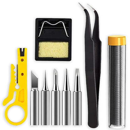Electric Soldering Iron Kit - Achieve Precision with our Spectacular 60W 110V Adjustable Temperature Welding Gun Tool Set