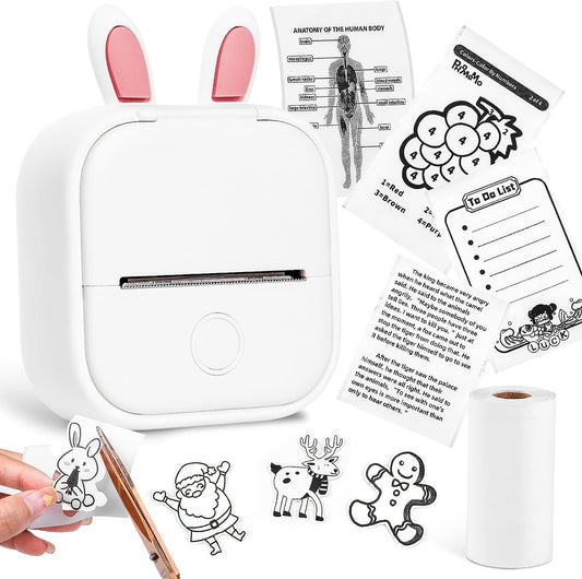 Experience Magical Memories with the Mini Printer T02: Your Portable Inkless Photo Printer for Kids' Birthday Parties and More!