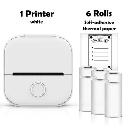 T02 Portable Mini Wireless Thermal Pocket Printer - Ideal for DIY and Journal Stickers