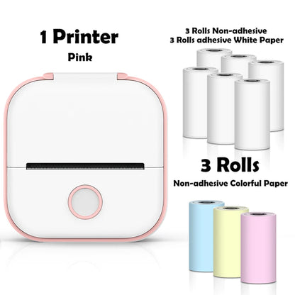 T02 Portable Mini Wireless Thermal Pocket Printer - Ideal for DIY and Journal Stickers