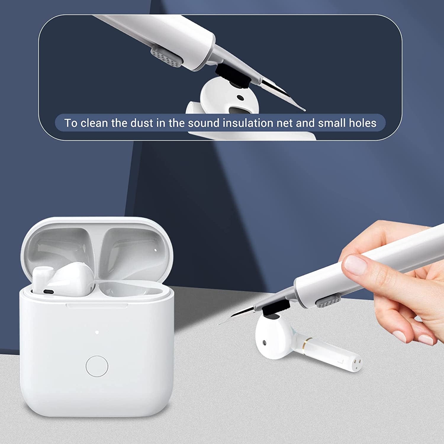 Introducing the 2023 New Cleaner Kit for AirPods Pro - Say goodbye to dust and dirt with our Multifunction Cleaning Pen! 🧹