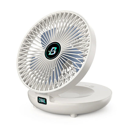 Wall-Mounted Desktop Fan Type-C Charging Portable Table Fans 3 Speeds Silent Brushless Motor Foldable Air Cooler for Home Office